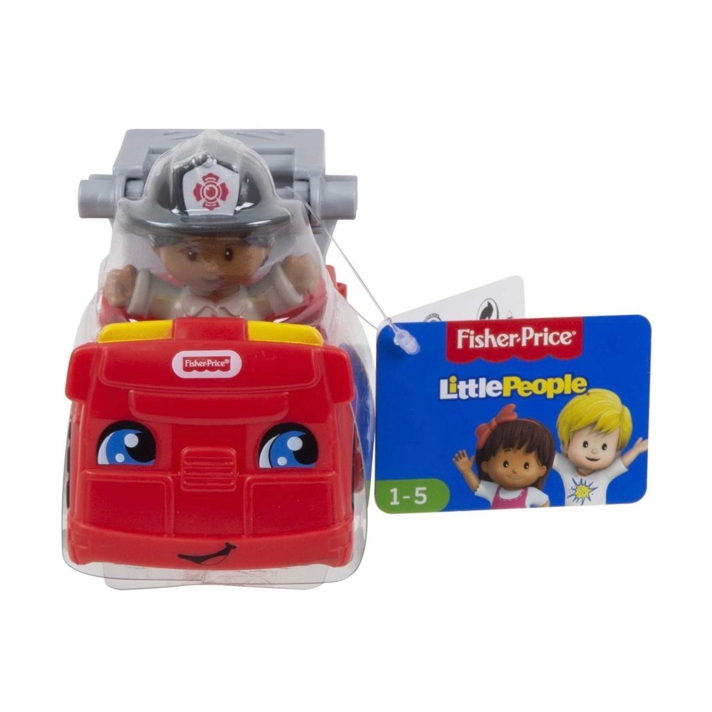 Fisher Price Little People Fire Truck with Firefighter Figure Red Toy